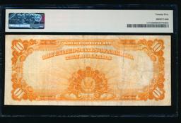 1907 $10 Gold Certificate PMG 25