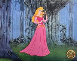 Disney Sleeping Beauty Aurora Sericel Animation Art Serigraph Cel