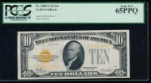 1928 $10 Gold Certificate PCGS 65PPQ