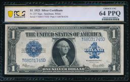 1923 $1 Silver Certificate PCGS 64PPQ