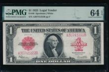 1923 $1 Legal Tender Note PMG 64EPQ