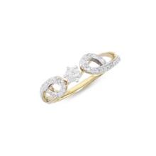 14KT Yellow Gold 0.44ctw Diamond Ring