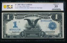 1899 $1 Black Eagle Silver Certificate PCGS 35