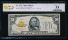 1928 $50 Gold Certificate PCGS 35