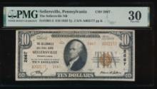 1929 $10 Sellersville PA National PMG 30