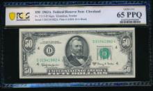 1963A $50 Cleveland FRN PCGS 65PPQ