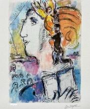 Marc Chagall Shabbat Limited Edition Facsimile Signed Giclee 
