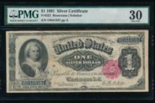 1891 $1 Martha Washington Silver Certificate PMG 30