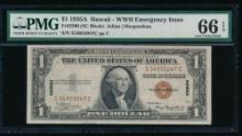 1935A $1 Hawaii Silver Certificate PMG 66EPQ