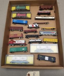 Large Assortment of N Gauge Train Cars