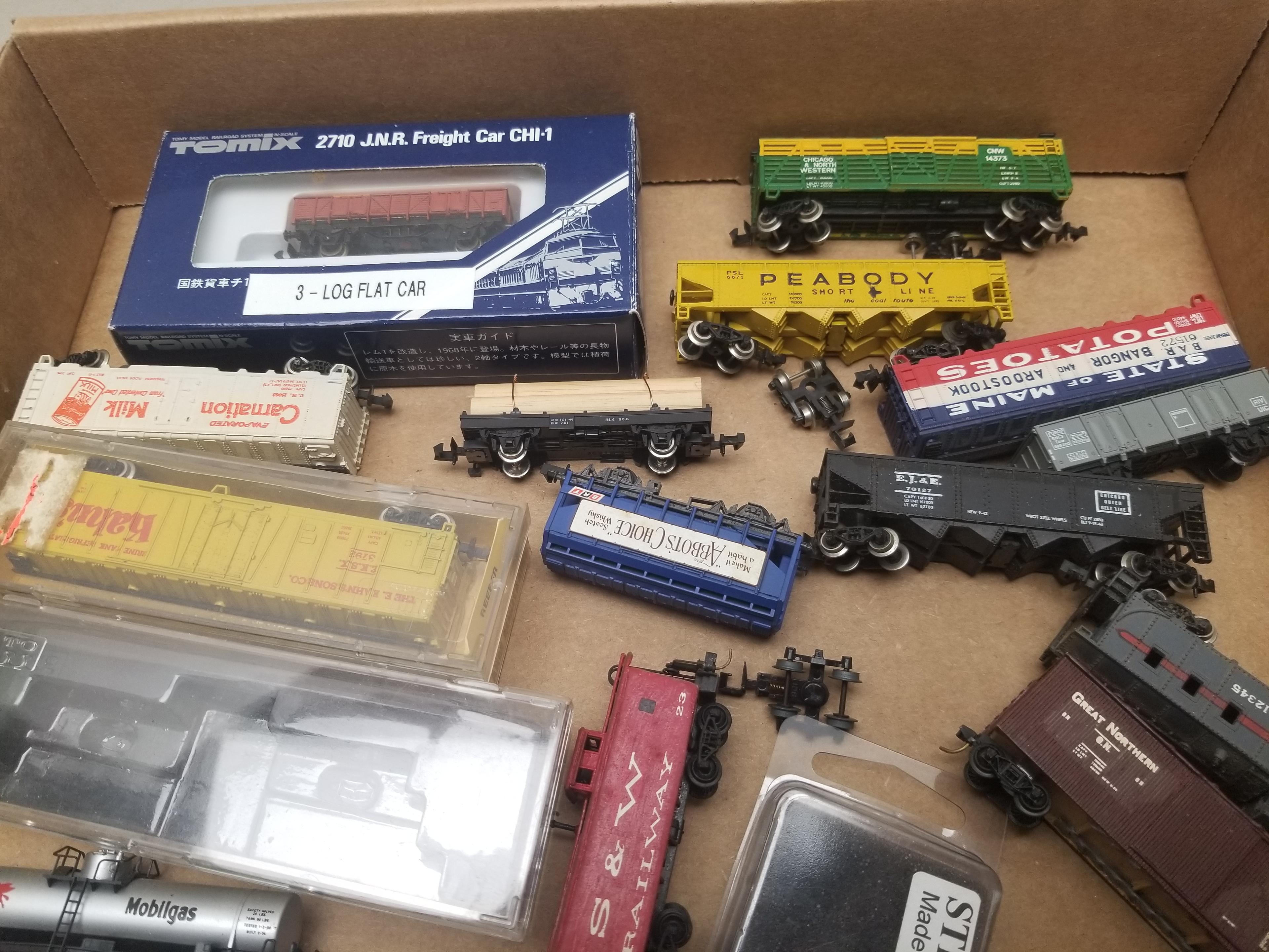 Large Assortment of N Gauge Train Cars