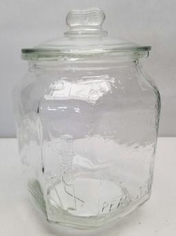 "Planters Salted Peanuts" Glass Snack Jar with Lid