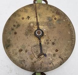 Vintage "Salter" Meat/Fruit Brass Front Scale