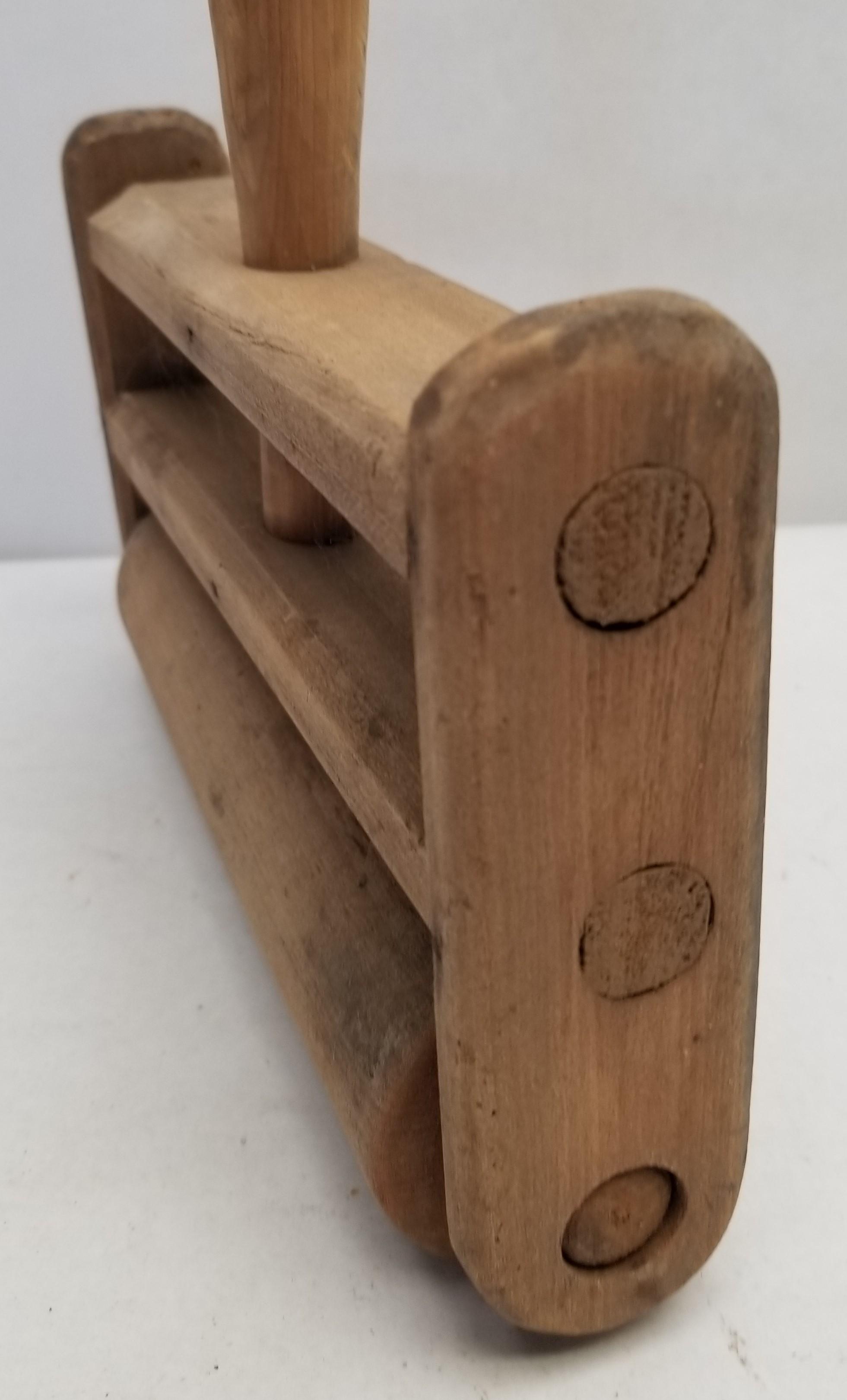 Primitive Wooden Dough Roller Tool