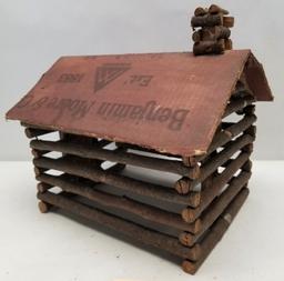 Primitive Wooden Handmade Log Cabin