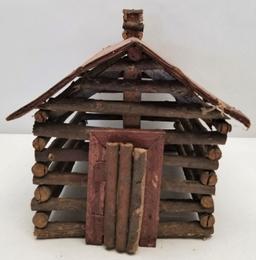 Primitive Wooden Handmade Log Cabin