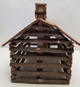 Primitive Wooden Handmade Log Cabin