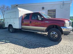 2001 Ford F-350 4X4 Diesel Truck W/ Utility Body