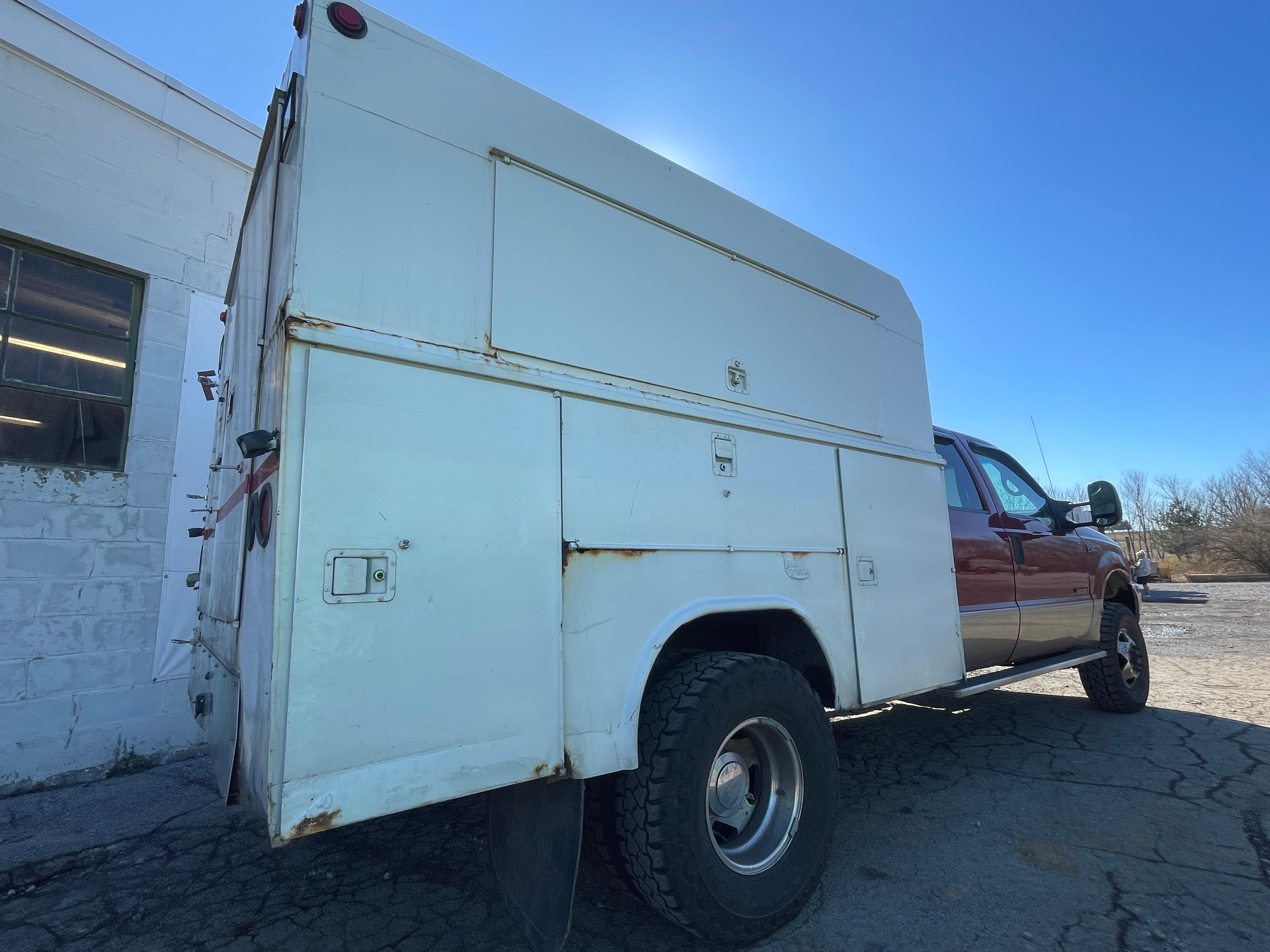 2001 Ford F-350 4X4 Diesel Truck W/ Utility Body