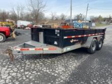 2015 B-Wise 7'x14' Dump Trailer