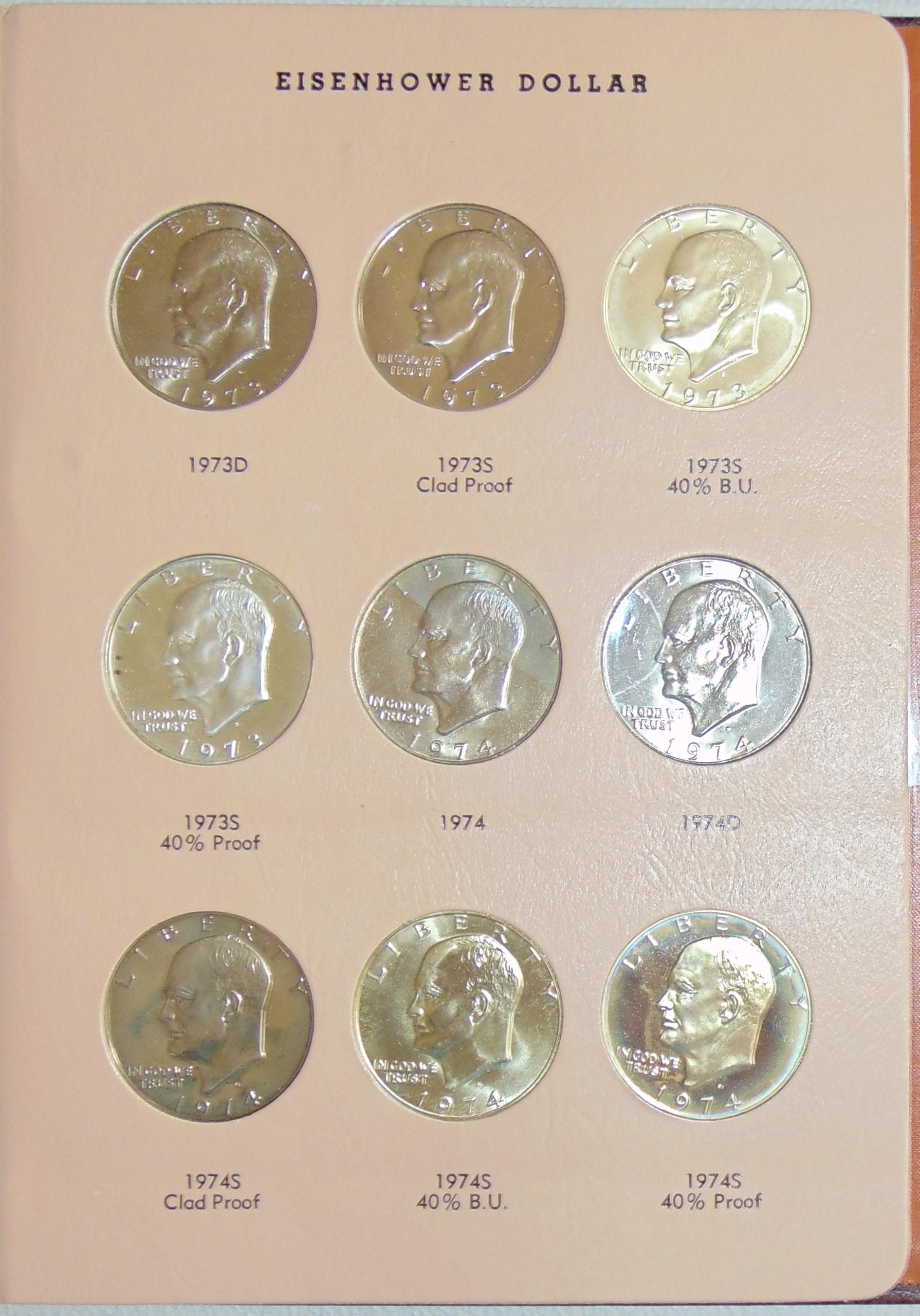 Complete 32pc. Eisenhower Dollar Set 1971-1978-D