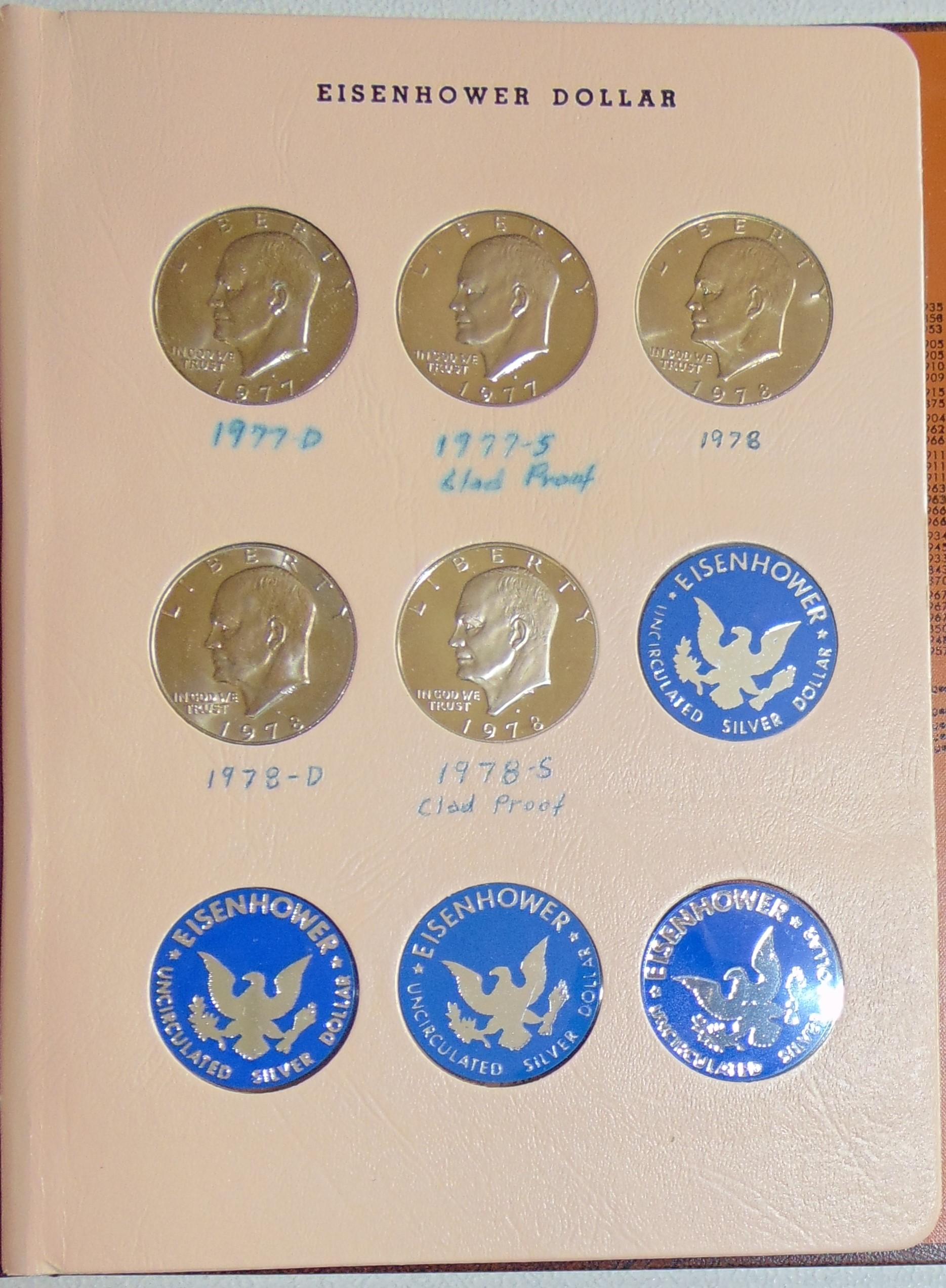 Complete 32pc. Eisenhower Dollar Set 1971-1978-D