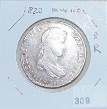 1820 Mexico 8 Reales Silver Ferdinand VII.