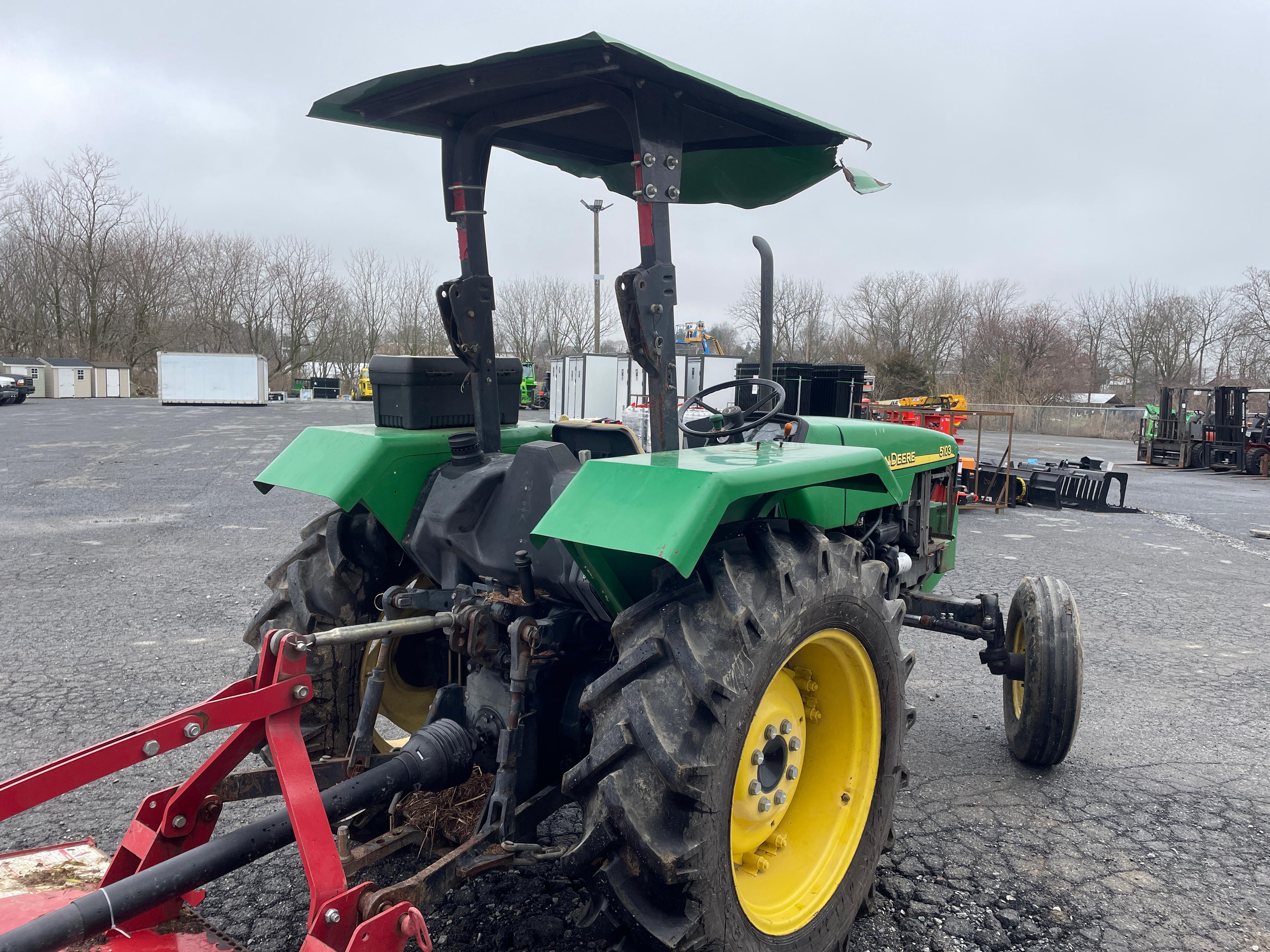 John Deere 5103 2WD Tractor W/ Brush Mower