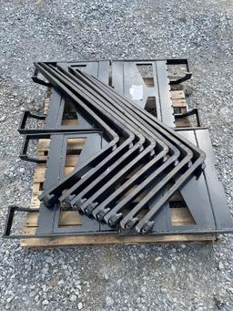 (4X) New AGT Mini Quick Attach Pallet Forks
