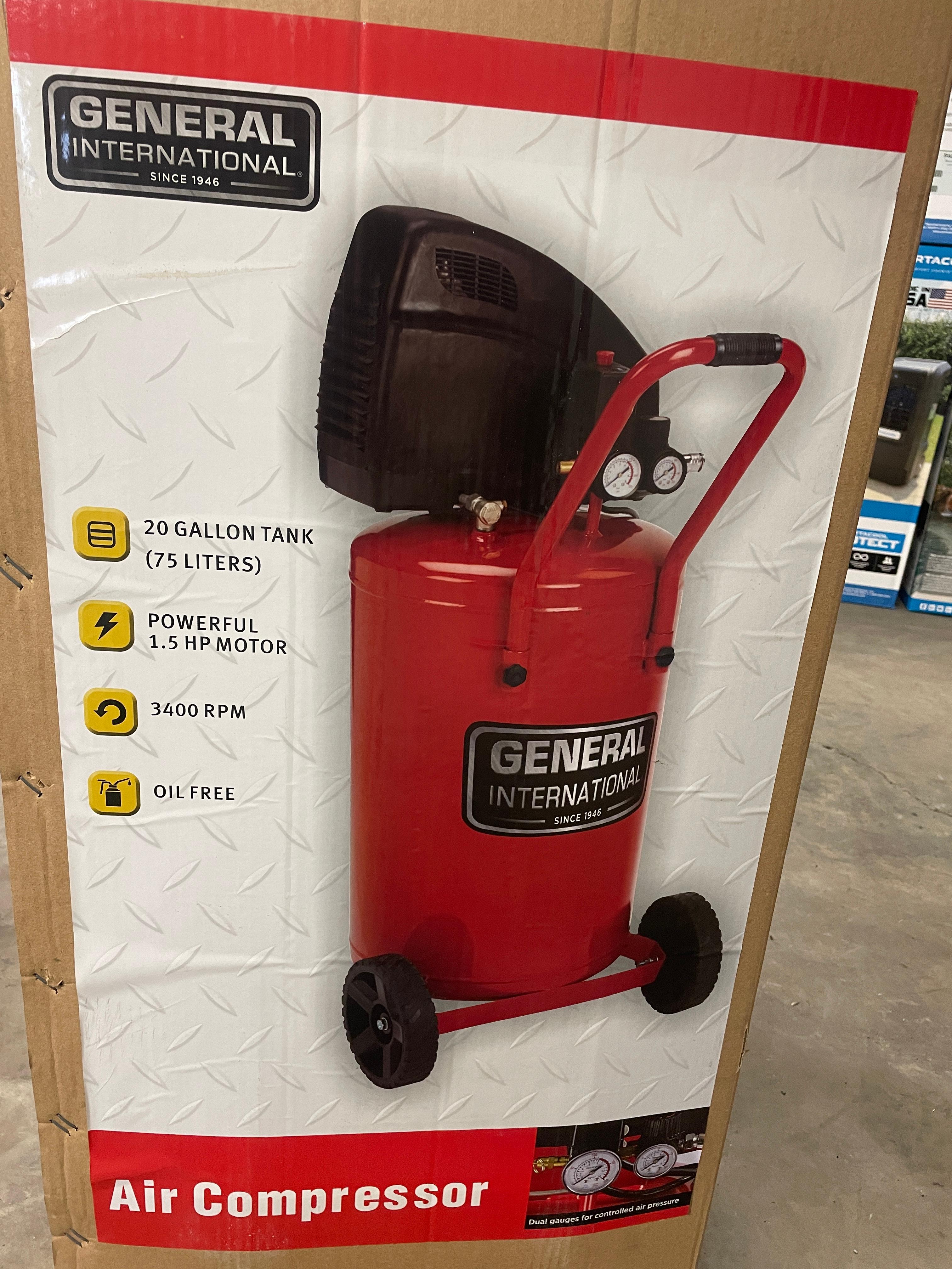 New General 20 Gallon Electric Air Compressor