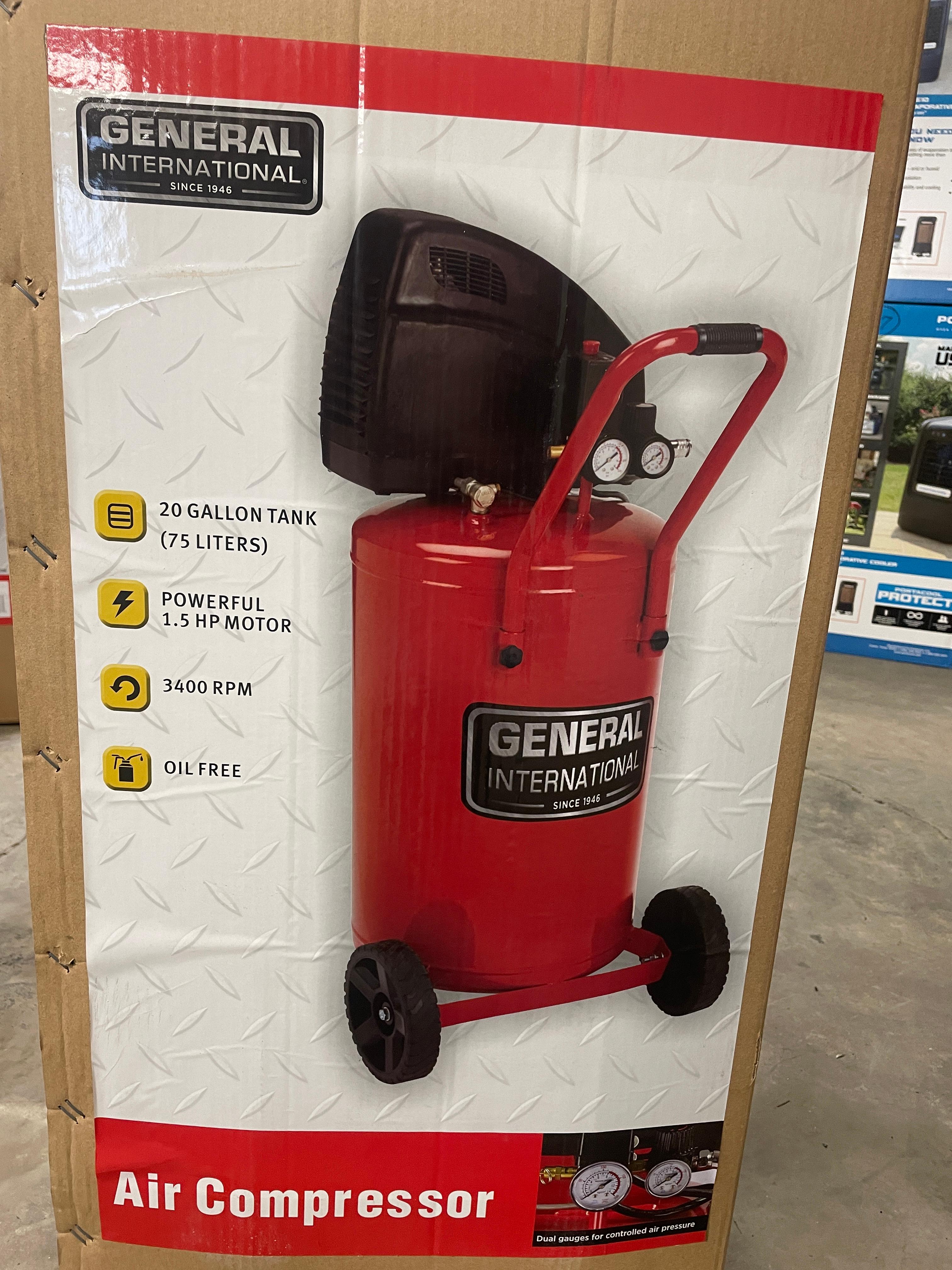 New General 20 Gallon Electric Air Compressor