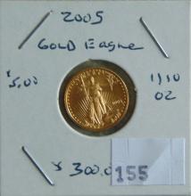 2005 1/10 Oz. Gold Eagle.