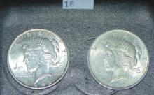 1922, 1922 Peace Dollars AU, AU.