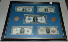 Currency Display: $1, $2, $5, $20.