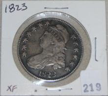 1823 Bust Half Dollar XF. Wow!