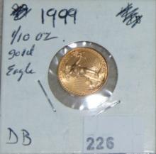 1999 1/10 Oz. Gold Eagle.