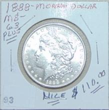 1888 Morgan Dollar MS+.
