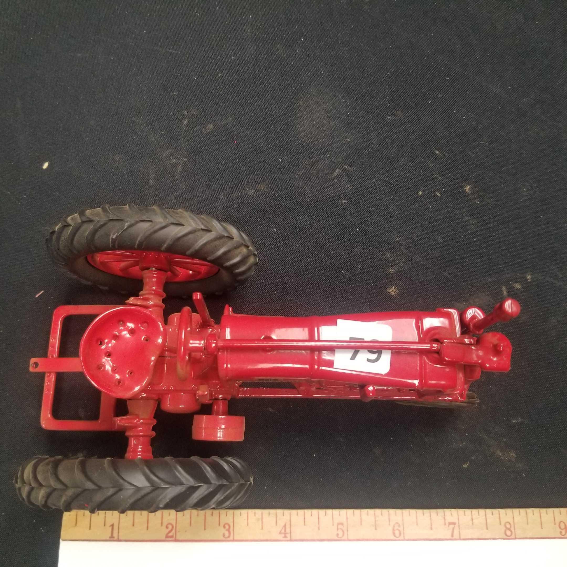 McCORMICK DEERING FARMALL "F-12" TRACTOR, SPOKER WHEELS, RUBBER