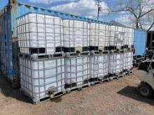 (2) Schutz 275 Gal Plastic Bulk Liquid Totes