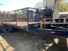 16ft + 4ft Tandem Dovetail Equipment Trailer (located offsite-please read full description)