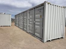 40' HQ one trip container w/4 side doors