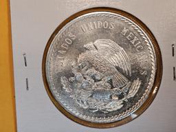 Choice Brilliant Uncirculated 1948 Mexico 5 pesos