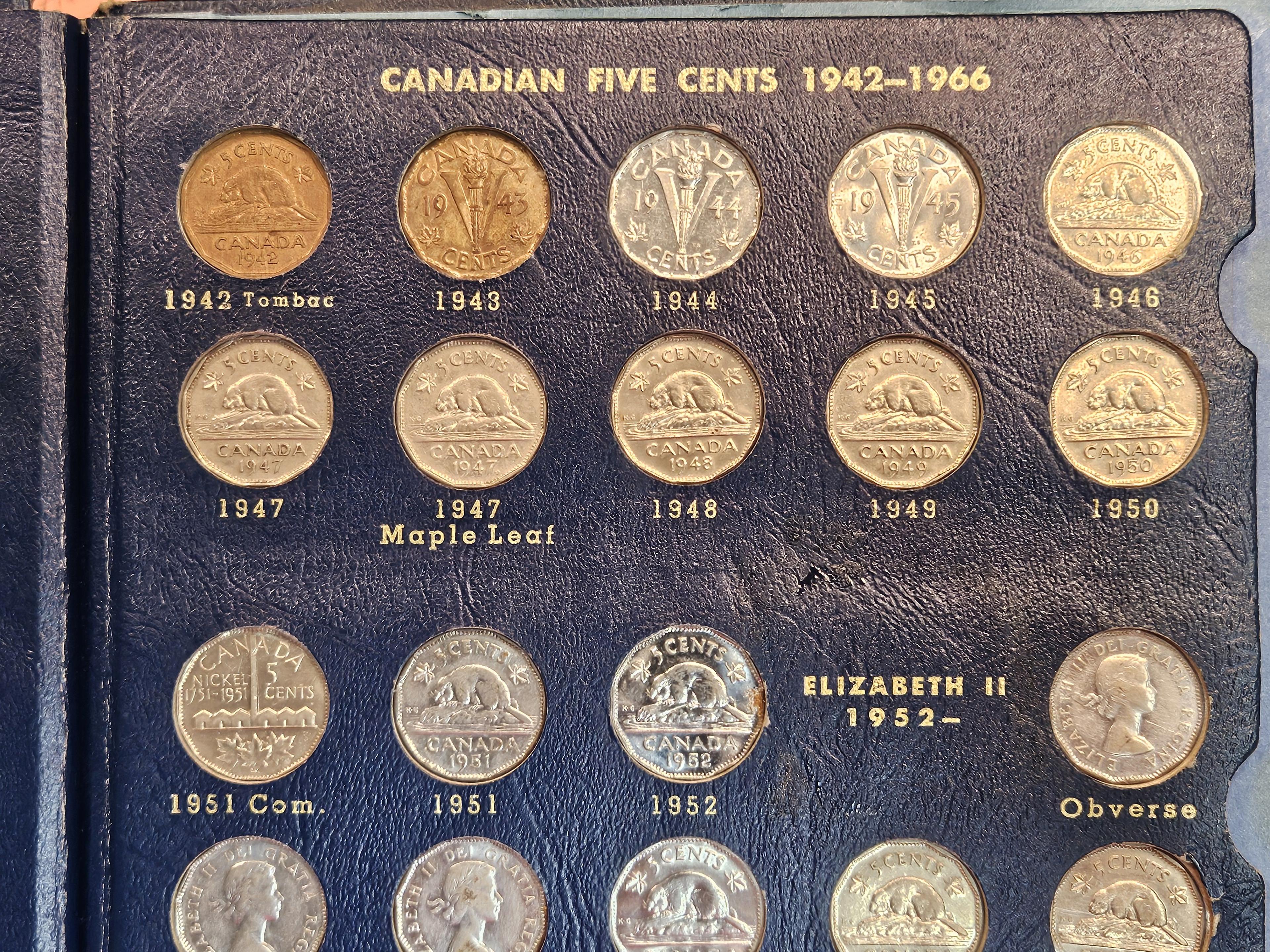 Nice, COMPLETE! Canadian Nickel Collection