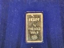 GOLD! IGR One Gram .9999 fine Gold Bar
