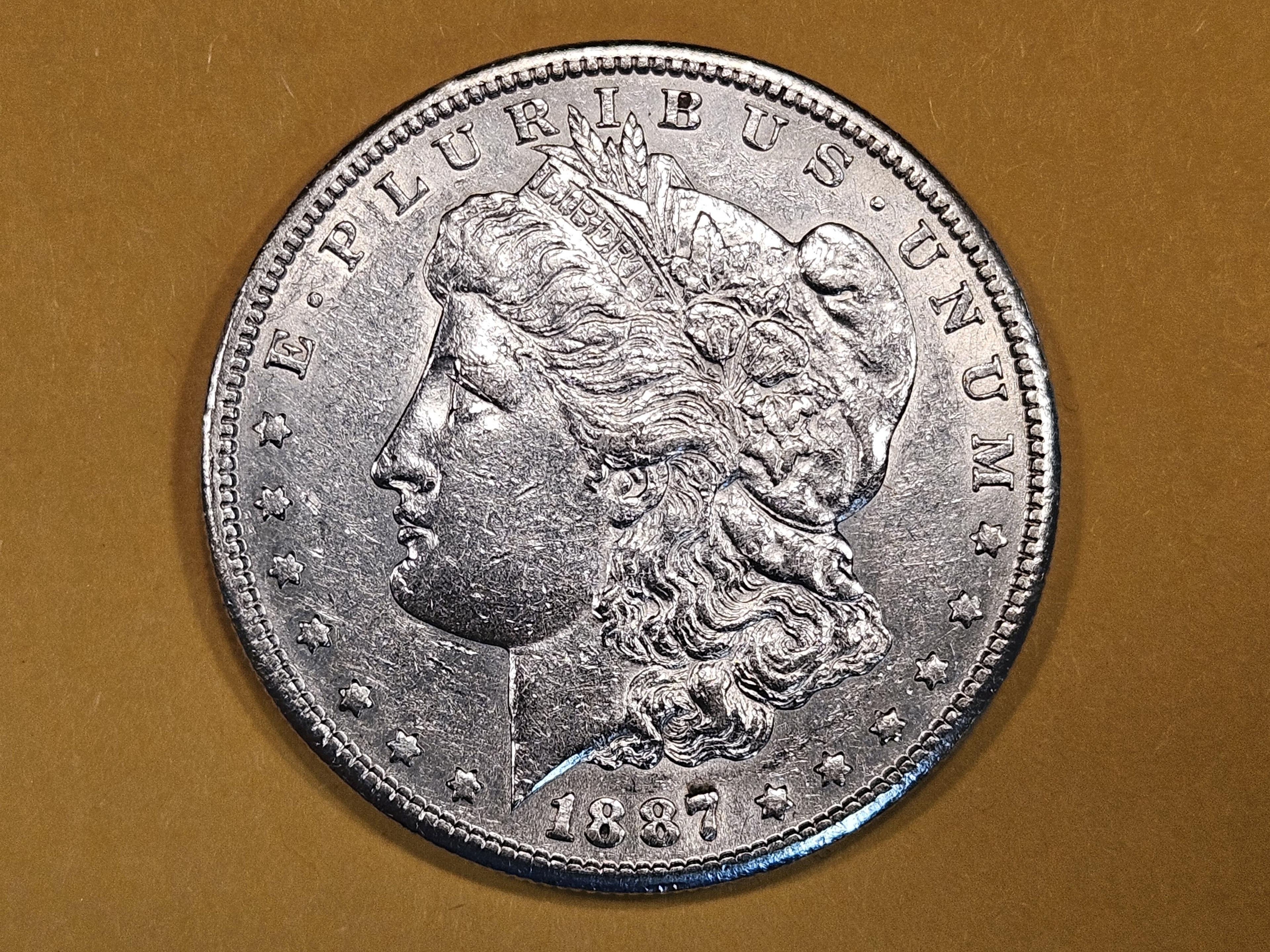 Better Grade 1887-S Morgan Dollar