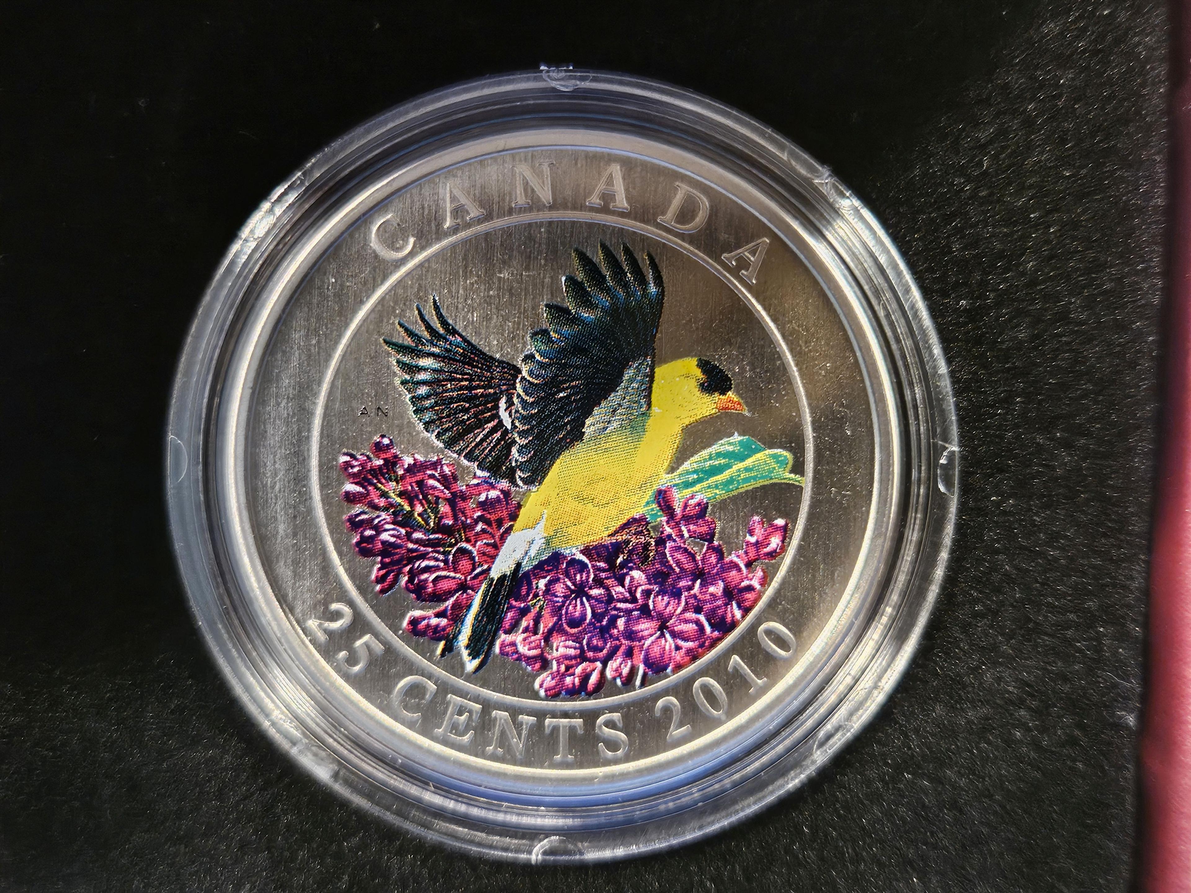 GEM 2010 Canada Goldfinch twenty-five cents
