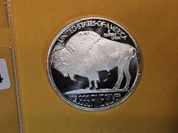 One Troy ounce .999 fine silver round