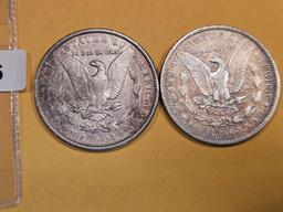 Two 1904 Morgan Dollars
