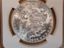 NGC 1904-O Morgan Dollar in Mint State 64