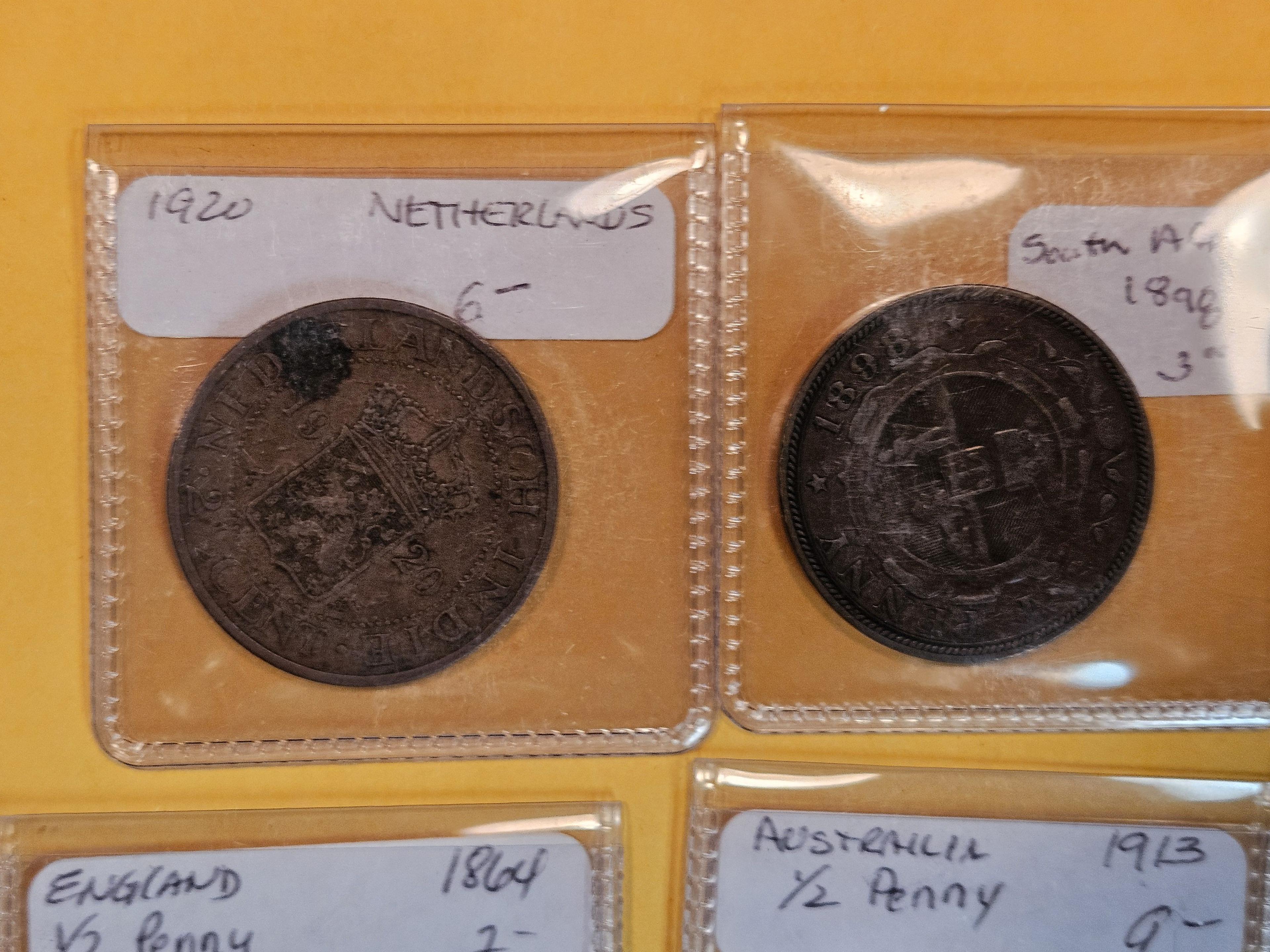 Seven more nice mixed World Coins